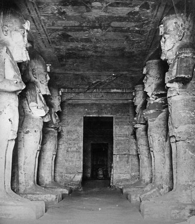 The Interior of the Temple of Rameses II, c.1904-05 by English Photographer